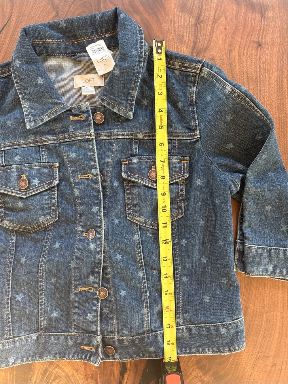 Ann Taylor LOFT cropped jean jacket - Picture 4 of 6
